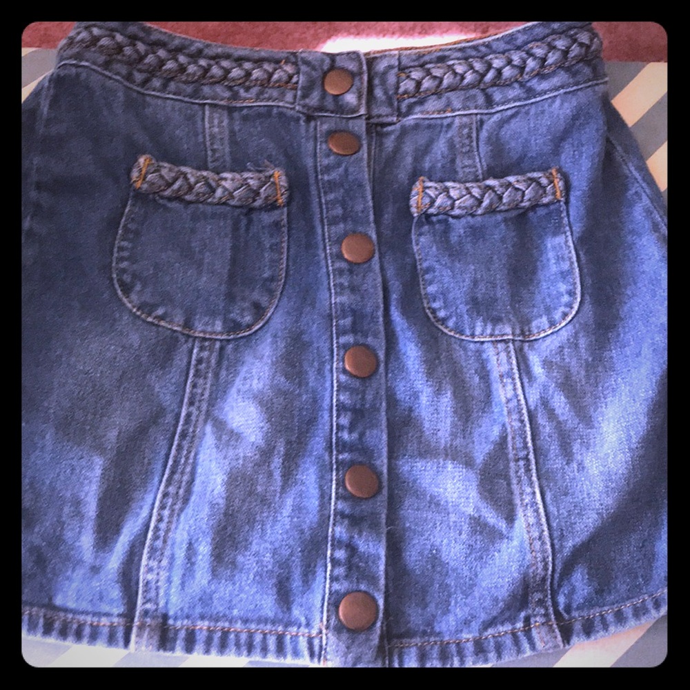 PAC sun jean skirt